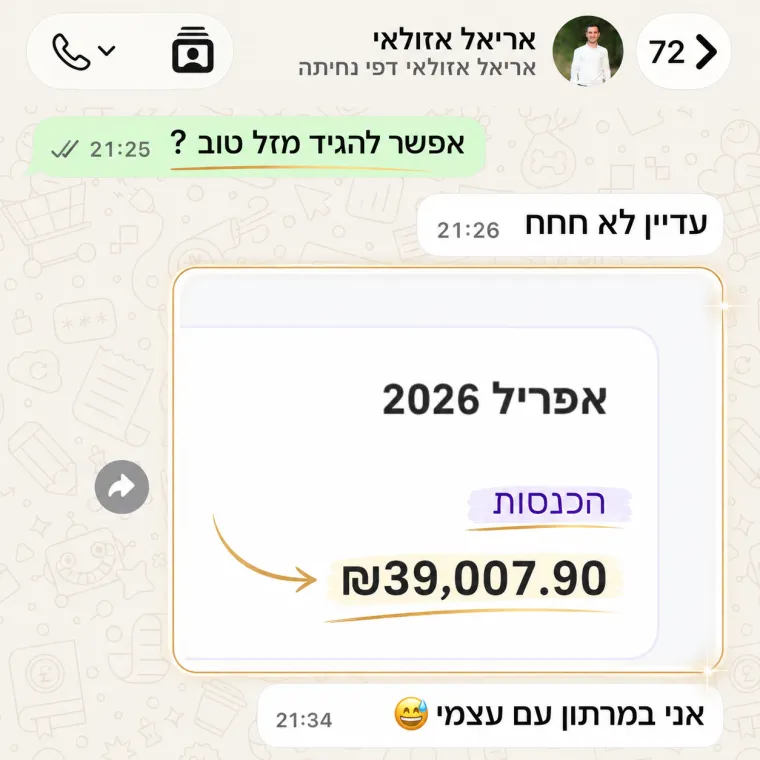 אריאל: הכנסות של 39,007 ש״ח באפריל